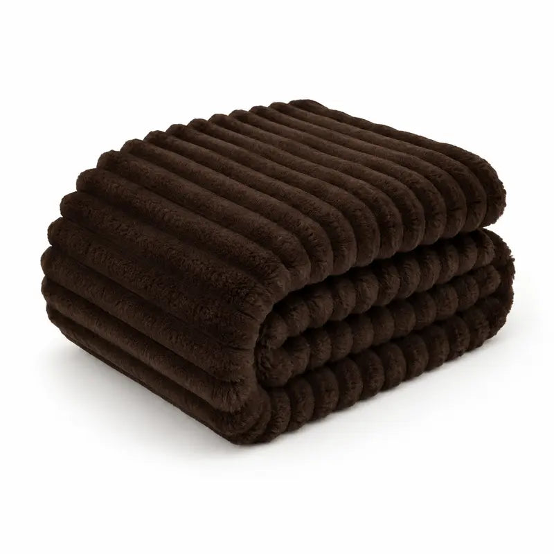 Cozy Plush Throw Blanket for Couch & Bed
