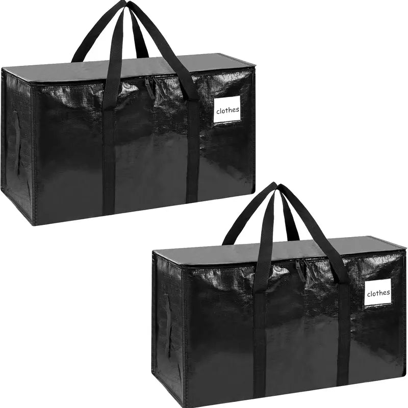 6-Pack Extra Large Zippered Storage Bags for Moving
