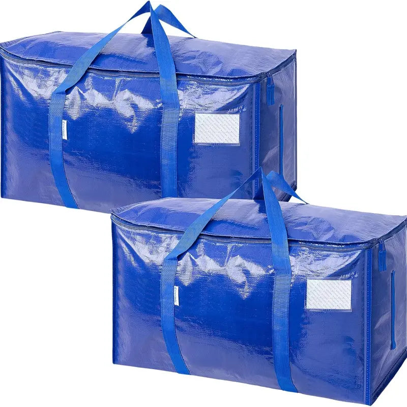 6-Pack Extra Large Zippered Storage Bags for Moving