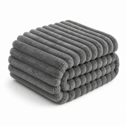 Cozy Plush Throw Blanket for Couch & Bed