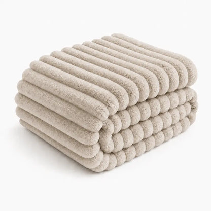 Cozy Plush Throw Blanket for Couch & Bed