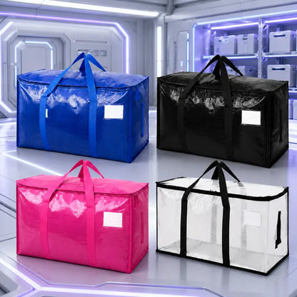 6-Pack Extra Large Zippered Storage Bags for Moving