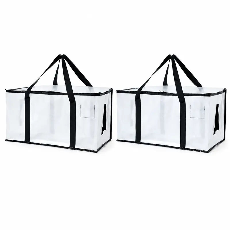 6-Pack Extra Large Zippered Storage Bags for Moving