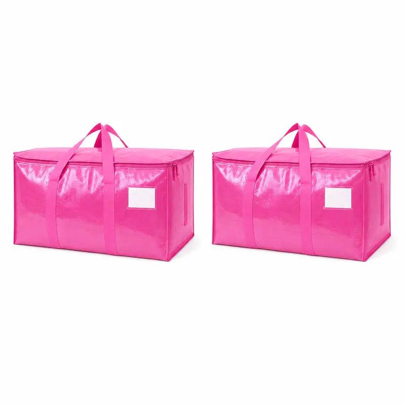 6-Pack Extra Large Zippered Storage Bags for Moving